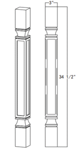 Square Decorative Leg